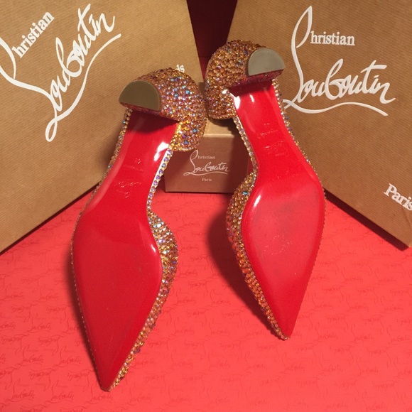 *SOLD* Louboutin Swarovski Strass 60mm heels - Picture 7 of 12